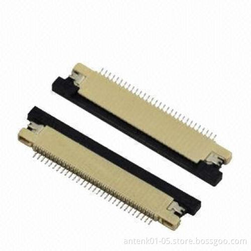0.5mm FPC Connectors Flip Lock with ZIF Type Board and 50V Voltage Rating